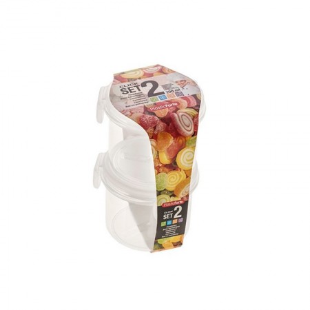 Comprar Fiambreras Click 200 Ml 2 Piezas Pack 2 Plasticforte 35156 al Mejor Precio
