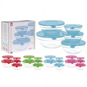 Comprar Fiambreras Vidrio Con Tapa 5 Piezas Juego Excellent 20380 al Mejor Precio