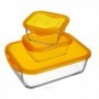 Comprar Fiambreras Vidrio+Tapa 36+37+189 Cl Naranjas Lote 3 Luminarc 1138 al Mejor Precio