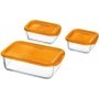 Comprar Fiambreras Vidrio+Tapa 36+37+189 Cl Naranjas Lote 3 Luminarc 1138 al Mejor Precio