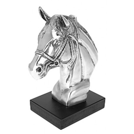 Comprar Figura Busto Caballo Pedestal 22 Cm  Importacion 18503 al Mejor Precio
