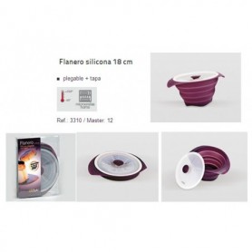 Comprar Flanero Silicona Plegable Con Tapa 18 Cm 3310  Lifestyle 34010 al Mejor Precio