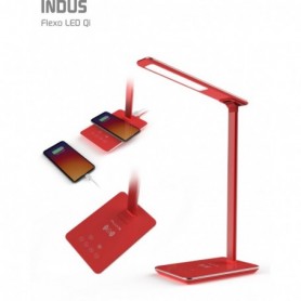 Comprar Flexo Luz Led Usb Qi Indus Rojo  Flux 806018 al Mejor Precio