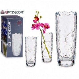 Comprar Florero Vidrio Gotas 29 Cm 89701  Giftdecor 20456 al Mejor Precio
