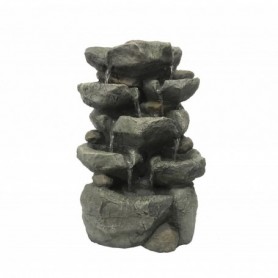 Comprar Fuente Agua 7 Saltos Piedra 29X24X47 Cm 53955  Fedor 145014 al Mejor Precio