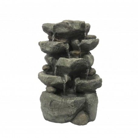 Comprar Fuente Agua 7 Saltos Piedra 29X24X47 Cm 53955  Fedor 145014 al Mejor Precio