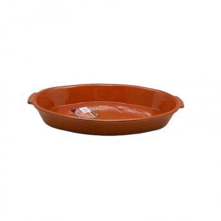 Comprar Fuente Oval Barro Asas 37X23 Cm  V.Arcos 257958 al Mejor Precio