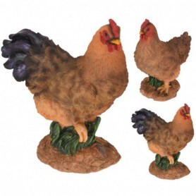 Comprar Gallina Resina 21X27 Cm Surtida  Importacion 143708 al Mejor Precio