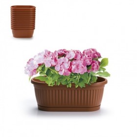 Comprar Jardinera Con Plato 22X11,5X8,5 Cm 11565  Plasticforte 35028 al Mejor Precio