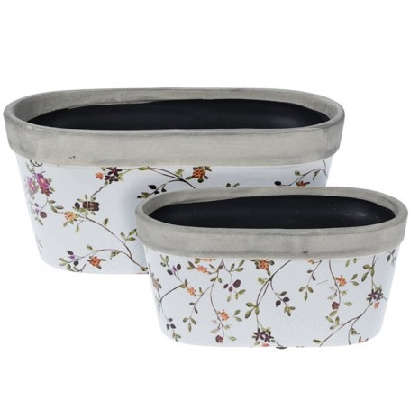 Comprar Jardinera Loza Decorada 205X105X100 Mm  Importacion 143948 al Mejor Precio