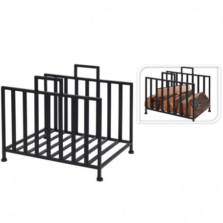 Comprar Leñero Metal 41X31X35 Cm  Importacion 208009 al Mejor Precio
