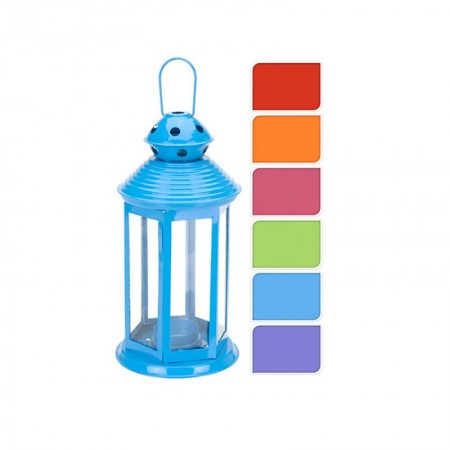 Comprar Linterna Vela 11X22 Cm Colores  Importacion 25022 al Mejor Precio