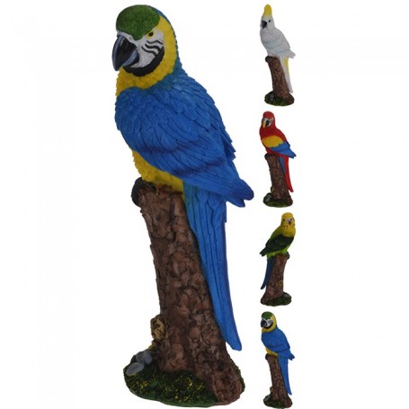 Comprar Loro Tronco Resina 24 Cm  Importacion 143588 al Mejor Precio