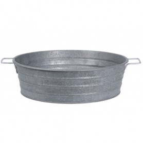 Comprar Maceta Baja Zinc 30Xh9 Cm  Importacion 144037 al Mejor Precio