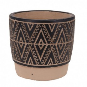 Comprar Maceta Ceramica Etnica 14X13 Cm  Importacion 144014 al Mejor Precio