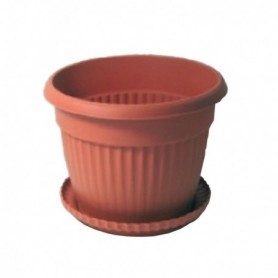 Comprar Maceta Rizada 18 Cm Con Plato  Lomon 143929 al Mejor Precio