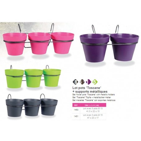 Comprar Maceta Toscane 13 3P+Sop Vd/Mo  Eda 214020 al Mejor Precio