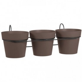 Comprar Macetas Toscane 13 Cm + Soporte Beige Lote 3 Eda 214029 al Mejor Precio