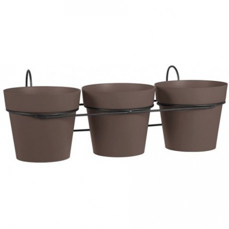 Comprar Macetas Toscane 13 Cm + Soporte Beige Lote 3 Eda 214029 al Mejor Precio