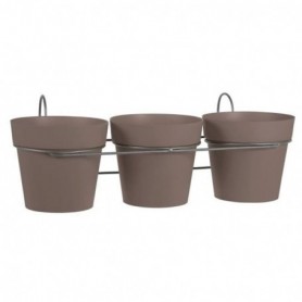 Comprar Macetas Toscane 15 Cm + Soporte Beige Lote 3 Eda 214055 al Mejor Precio