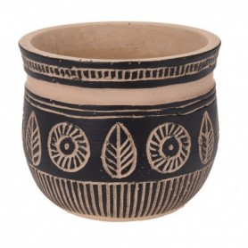 Comprar Macetero Ceramica Etnico 13X11 Cm  Importacion 143972 al Mejor Precio