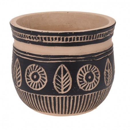 Comprar Macetero Ceramica Etnico 13X11 Cm  Importacion 143972 al Mejor Precio