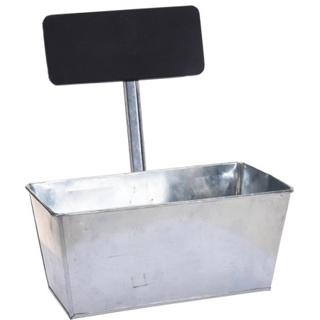 Comprar Macetero Zinc + Pizarra 12X26 Cm  Importacion 144068 al Mejor Precio