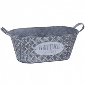 Comprar Macetero Zinc Oval 33X17X13 Cm  Importacion 144022 al Mejor Precio