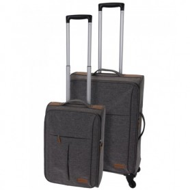 Comprar Maletas Con Ruedas Lona Gris 2 Piezas Lote 2 Proworld 201142 al Mejor Precio