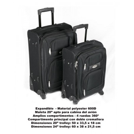 Comprar Maletas Ruedas 50+60 Cm 1690 Lote 2 Sogo 201130 al Mejor Precio