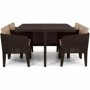 Comprar Mesa 117 Cm + 4 Sillones + Cojin Marron Columbia Conjunto Keter 206563 al Mejor Precio