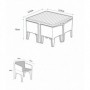 Comprar Mesa 117 Cm + 4 Sillones + Cojin Marron Columbia Conjunto Keter 206563 al Mejor Precio