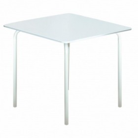 Comprar Mesa Acero 80X80 Cm  Blanca Compac 4280  Garden Life 206386 al Mejor Precio
