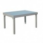 Comprar Mesa Aluminio Gris Vidrio 150X90 Cm Benidorm  Garden 208099 al Mejor Precio