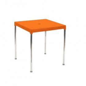 Comprar Mesa Apilable 70X70 Cm Aluminio Naranja 4026/7  Garden Life 206255 al Mejor Precio