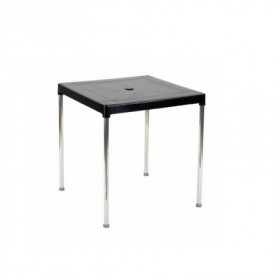 Comprar Mesa Apilable 70X70 Cm Aluminio Negro 4026/06  Garden Life 206308 al Mejor Precio