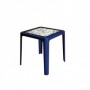 Comprar Mesa Apilable 70X70 Cm Azul Marmol 4025  Garden Life 206253 al Mejor Precio