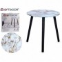 Comprar Mesa Baja Vidrio Bl/Oro 40 Cm 79688  Giftdecor 15081 al Mejor Precio