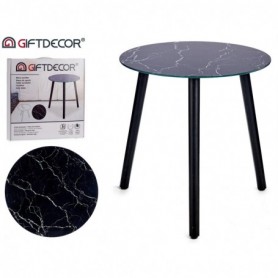 Comprar Mesa Baja Vidrio Negro 40 Cm 79689  Giftdecor 15082 al Mejor Precio