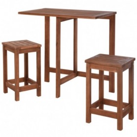 Comprar Mesa Madera + 2 Taburetes Balcon Conjunto Importacion 17031 al Mejor Precio