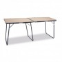 Comprar Mesa Plegable 160X60 Cm Tubo Azul Beige 878Ddc  Eredu 206215 al Mejor Precio