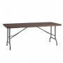 Comprar Mesa Plegable Easy Rattan Marron 180 Cm  Resol 148033 al Mejor Precio