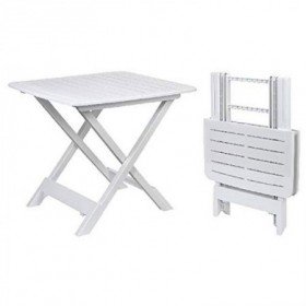Comprar Mesa Plegable Tevere 79X72 Cm Blanca  Progarden 206503 al Mejor Precio