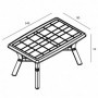 Comprar Mesa Resina Bolero 140X90 Cm Antracita  Resol 148053 al Mejor Precio