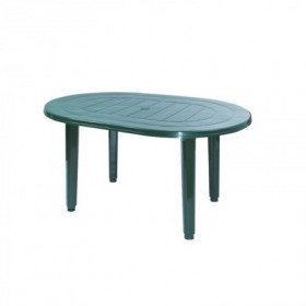 Comprar Mesa Resina Oval 130X90 Cm Verde 4020V  Garden Life 206254 al Mejor Precio