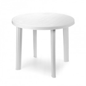Comprar Mesa Resina Tondo Blanca 90Cm  Progarden 206520 al Mejor Precio