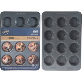 Comprar Molde 12 Magdalenas 37X25 Cm  Lacucina 26019 al Mejor Precio