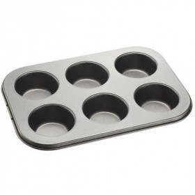Comprar Molde 6 Magdalenas 26,5X18,5X3 Cm  Happyfriends 30112 al Mejor Precio