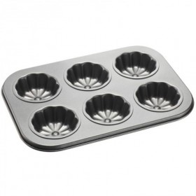 Comprar Molde 6 Magdalenas Rizado 26,5X18,5X3Cm  Happyfriends 30115 al Mejor Precio