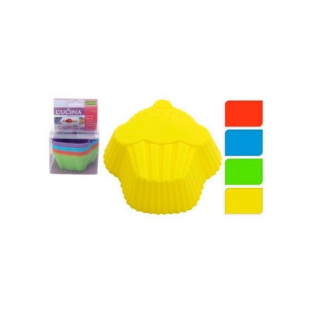 Comprar Moldes Magdalena 8X3 Cm Silicona Blister 8 Lacucina 26008 al Mejor Precio